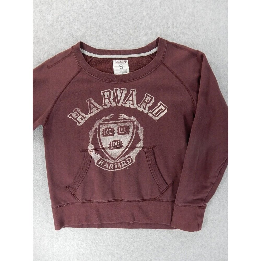 Harvard University College‎ Vault Campus Crew Sweatshirt (Women's Small) Crimson